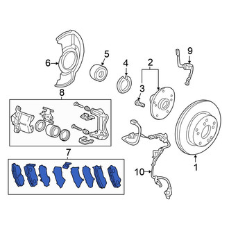 Honda OE - Front Disc Brake Pad Set