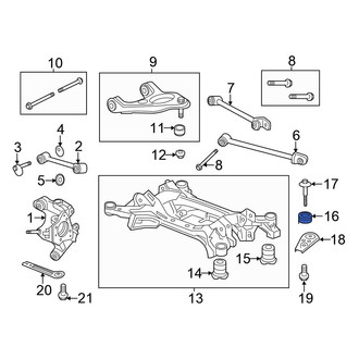 Honda OE - Suspension Crossmember Insulator