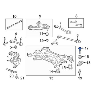 Honda OE - Suspension Trailing Arm Bolt