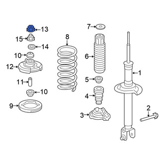 Honda OE - Suspension Shock Absorber Mount Nut