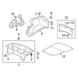 Honda OE - Body D-Pillar Trim Panel Clip