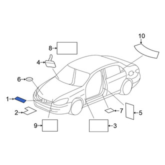 Honda OE - A/C System Information Label