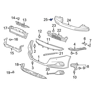 Honda OE - Bumper Impact Bar Bolt