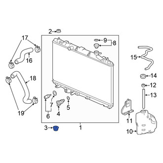 Honda OE - Lower Radiator Insulator