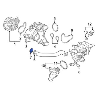 Honda OE - Engine Water Pump Outlet Pipe O-Ring