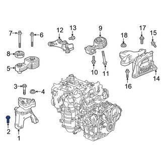 Honda OE - Engine Support Rod Bolt