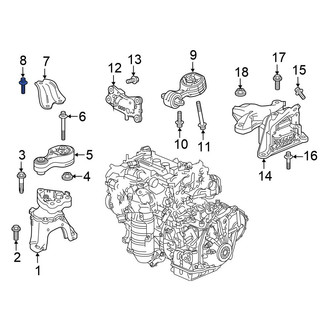 Honda OE - Engine Mount Bolt