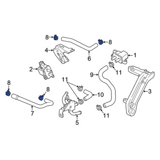 Honda OE - Evaporative Emissions System Line Clamp