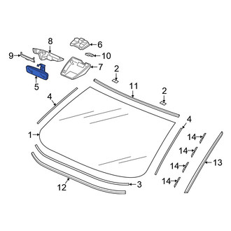 Honda OE - Front Interior Rear View Mirror