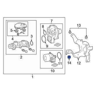 Honda OE - Brake Master Cylinder Reservoir Grommet