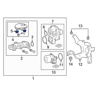 Honda OE - Brake Master Cylinder Reservoir Grommet