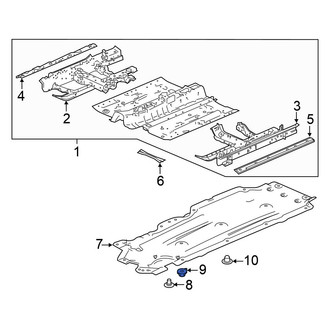 Honda OE - Floor Pan Splash Shield Clip