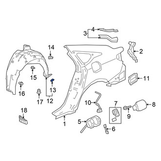 Honda OE - Fender Liner Nut