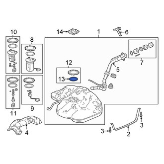 Honda OE - Fuel Pump Tank Seal