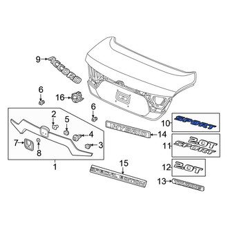 Honda OE - Rear Deck Lid Emblem