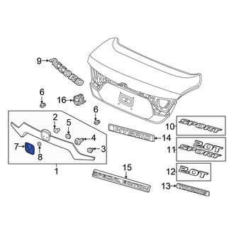 Honda OE - Rear Deck Lid Emblem