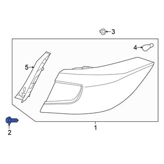 Honda OE - Tail Light Cover Screw