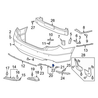 Honda OE - Rocker Panel Molding Nut