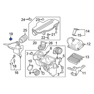 Honda OE - Engine Air Intake Hose Clip