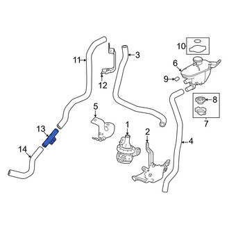Honda OE - Engine Coolant Reservoir Hose Adapter