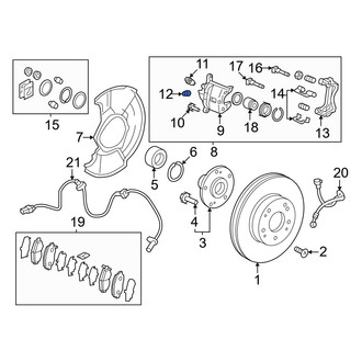 Honda OE - Rear Brake Bleeder Screw Cap