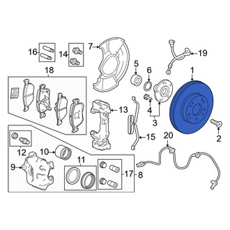 Honda OE - Front Disc Brake Rotor