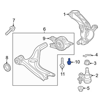 Honda OE - Upper Outer Suspension Control Arm Bolt