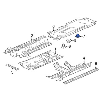 Honda OE - Floor Pan Splash Shield Clip