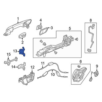 Honda OE - Rear Left Upper Door Hinge
