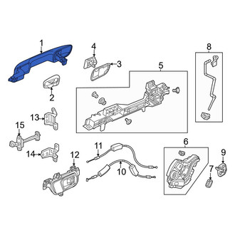 Honda OE - Front Left Outer Exterior Door Handle