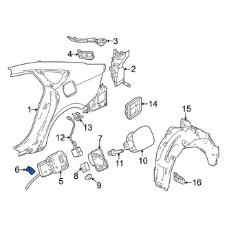 Honda OE - Fuel Filler Housing Clip