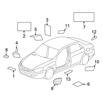 Honda OE - Information Labels - Labels