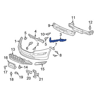 Honda OE - Front Left Headlight Bracket