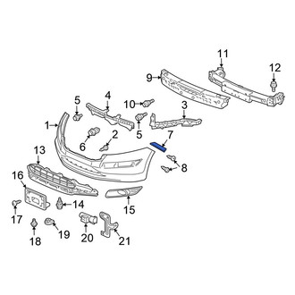 Honda OE - Right Bumper Cover Spacer
