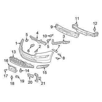Honda OE - Front Bumper - Bumper & Components