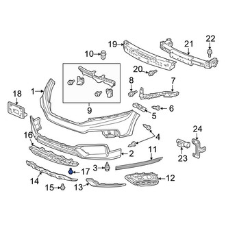 Honda OE - Bumper Cover Retainer