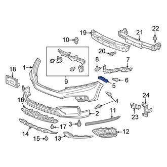 Honda OE - Front Left Bumper Cover Spacer