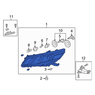 Honda OE - Front Left Headlight Assembly