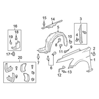 Honda OE - Fender & Components
