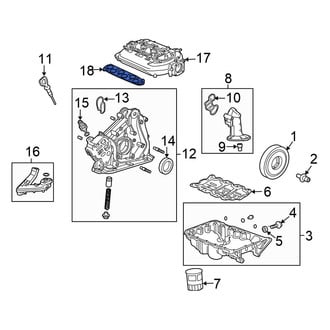 Honda OE - Center Engine Intake Manifold Gasket