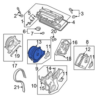 Honda OE - Engine Timing Cover Gasket