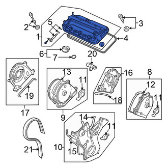 Honda OE - Left Engine Valve Cover