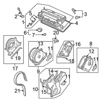 Honda OE - Engine / Transaxle - Valve & Timing Covers (3.5L)