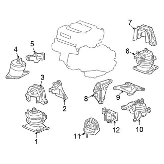 Honda OE - Engine / Transaxle - Engine & Transmission Mounting (3.5L)