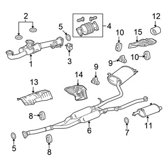Honda OE - Exhaust System - Exhaust Components (AWD 3.5L)
