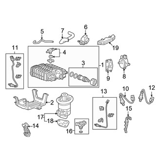 Honda OE - Emission System - Emission Components (FWD 3.5L)