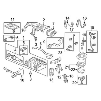 Honda OE - Emission System - Emission Components (AWD 3.5L)