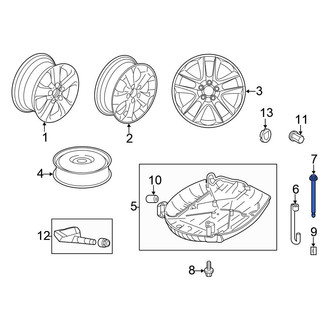 Honda OE - Spare Tire Carrier Bolt