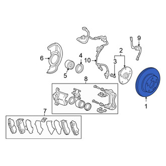 Honda OE - Front Disc Brake Rotor