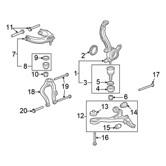 Honda OE - Front Suspension - Suspension Components